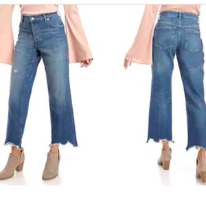 Free People We The Free Maggie Mid Rise Button Fly Relaxed Straight Jean Size 26